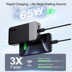 Load image into Gallery viewer, Portable Power Bank 20000mAh, JUOVI 65W Portable Charger, Battery Pack Fast Charging, PD3.0 QC4.0 External Mobile Battery Pack with LED Display for iPhone 16 15, Galaxy, Tablet, Switch, etc.