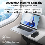 Load image into Gallery viewer, Portable Power Bank 20000mAh, JUOVI 90W Portable Charger, Battery Pack Fast Charging, PD3.0 QC4.0 External Mobile Battery Pack with LED Display for iPhone 16 15, Galaxy, Tablet, Switch, etc.