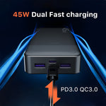 Load image into Gallery viewer, Portable Power Bank 20000mAh, JUOVI 45W Portable Charger, Battery Pack Fast Charging, PD3.0 QC4.0 External Mobile Battery Pack with LED Display for iPhone 16 15, Galaxy, Tablet, Switch, etc.