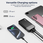 Load image into Gallery viewer, Portable Power Bank 20000mAh, JUOVI 35W Portable Charger, Battery Pack Fast Charging, PD3.0 QC4.0 External Mobile Battery Pack with LED Display for iPhone 16 15, Galaxy, Tablet, Switch, etc.