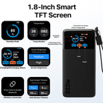 Load image into Gallery viewer, JUOVI 222W Laptop Power Bank 25000mAh Portable Charger with Detachable USB-C Cable