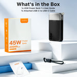 Load image into Gallery viewer, JUOVI Portable Charger 45W 20000mAh Power Bank for iPhone and Samsung Fasting Charging Power Bank with PD 3.0 &amp; QC 4.0 for Samsung S26/25/24 iPhone 17/16/15/14/13 Series