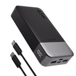 Load image into Gallery viewer, J2621 Power Bank Portable Charger,20000mAh 45W PD QC 3.0 Fast Charging Battery Pack,with LED Display,2 USB-C,2 USB-A for iPhone 15 14 13,Tablet, MacBook, Galaxy, iPad, Black
