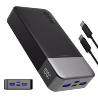 Portable Power Bank 20000mAh, JUOVI 65W Portable Charger, Battery Pack Fast Charging, PD3.0 QC4.0 External Mobile Battery Pack with LED Display for iPhone 16 15, Galaxy, Tablet, Switch, etc.