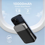 Load image into Gallery viewer, 10000mAh Magnetic Wireless Power Bank with 22.5W Fast Charging, LED Display &amp; Dual Stand - Compatibility for Samsung &amp; iPhone 14/15/16 Series, Portable Charger with Hidden Kickstand, ,Wireless Charging Accessory | Modern Compact Design | Durable Charger
