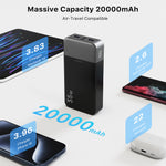 Load image into Gallery viewer, Portable Power Bank 20000mAh, JUOVI 35W Portable Charger, Battery Pack Fast Charging, PD3.0 QC4.0 External Mobile Battery Pack with LED Display for iPhone 16 15, Galaxy, Tablet, Switch, etc.
