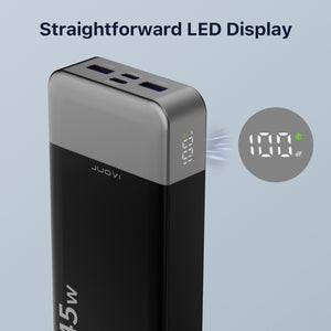 Portable Power Bank 20000mAh, JUOVI 35W Portable Charger, Battery Pack Fast Charging, PD3.0 QC4.0 External Mobile Battery Pack with LED Display for iPhone 16 15, Galaxy, Tablet, Switch, etc.